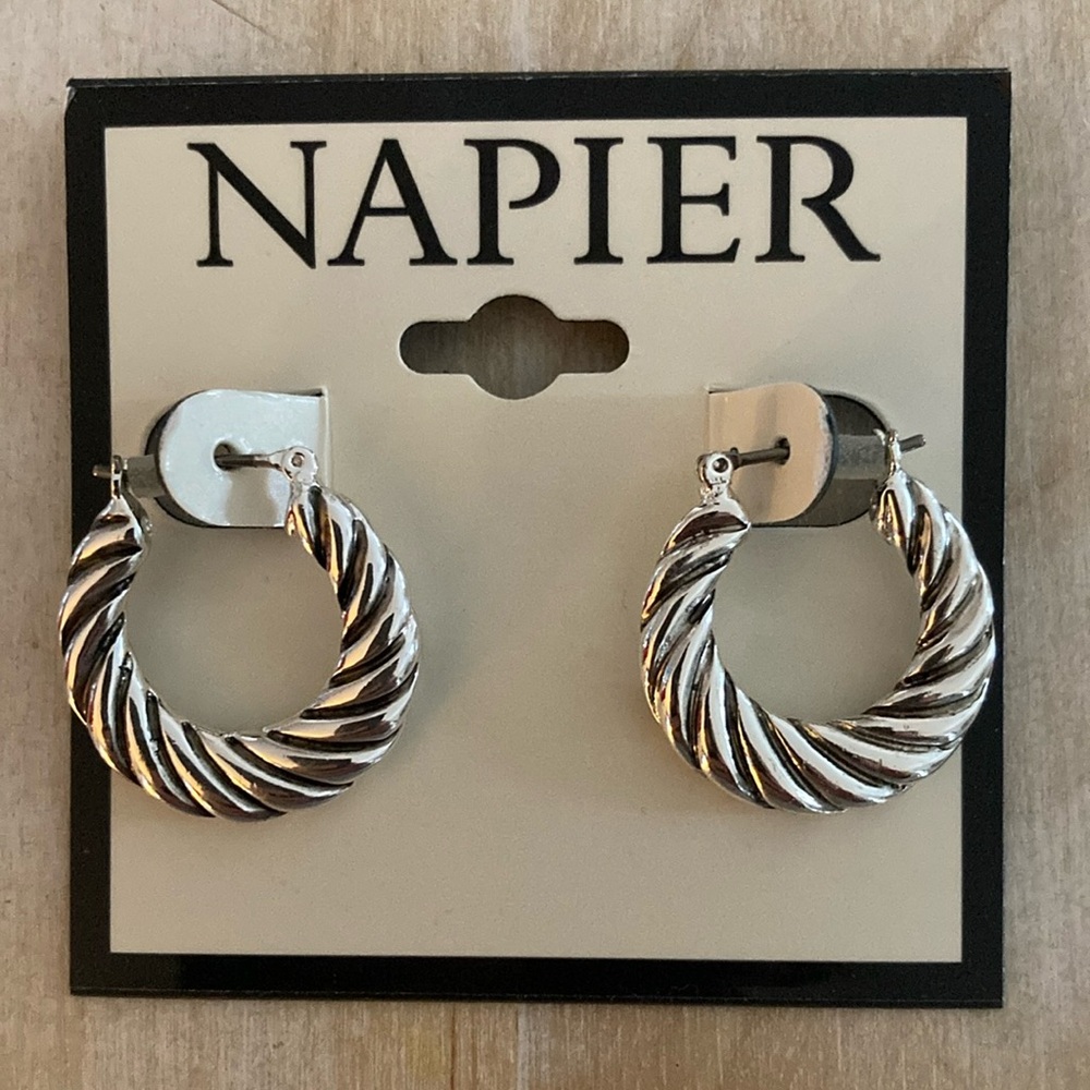 New Napier silver earrings